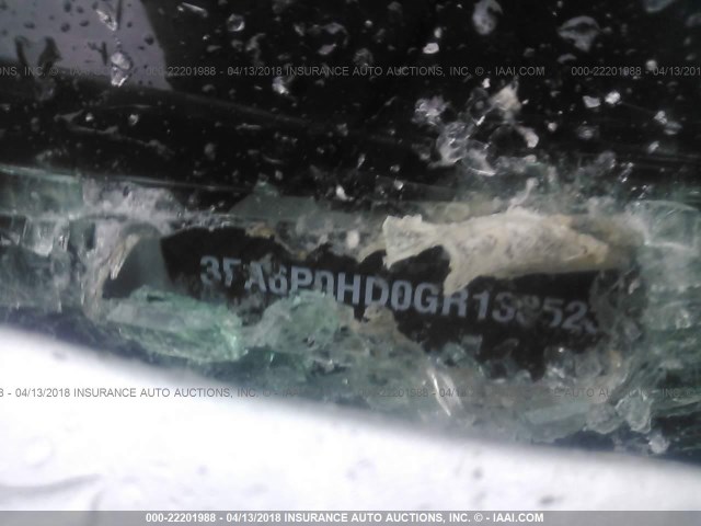 3FA6P0HD0GR138523 - 2016 FORD FUSION SE Արծաթագույն լուսանկար 9