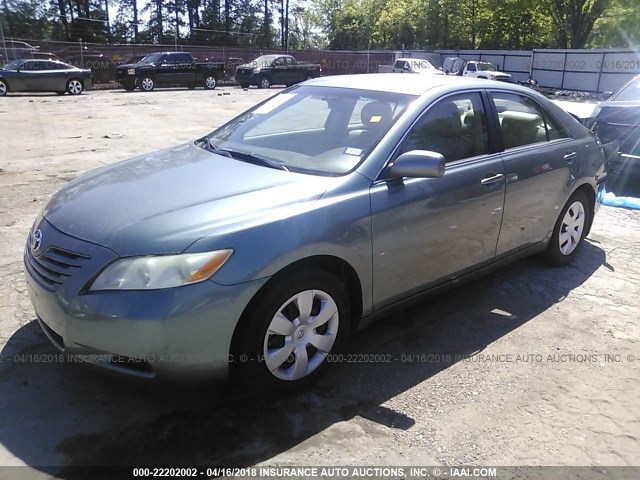 4T1BE46K77U527901 - 2007 TOYOTA CAMRY NEW GENERAT CE/LE/XLE/SE GREEN photo 2