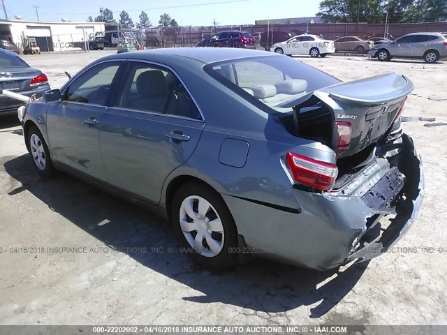 4T1BE46K77U527901 - 2007 TOYOTA CAMRY NEW GENERAT CE/LE/XLE/SE GREEN photo 3