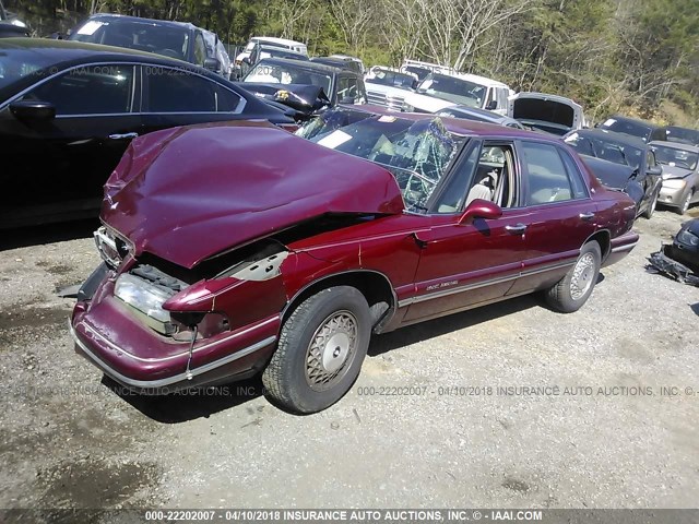 1G4CW52K5TH635255 - 1996 BUICK PARK AVENUE  BURGUNDY photo 2