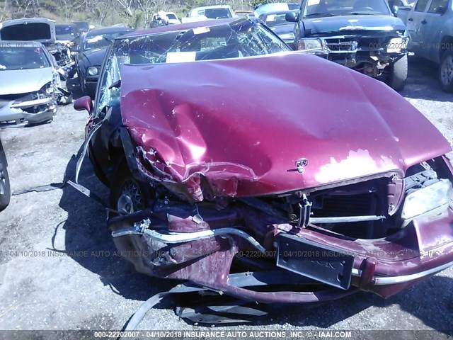 1G4CW52K5TH635255 - 1996 BUICK PARK AVENUE  BURGUNDY photo 6