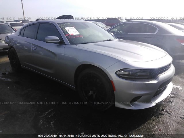 2C3CDXHG6FH916184 - 2015 DODGE CHARGER SXT SILVER photo 1