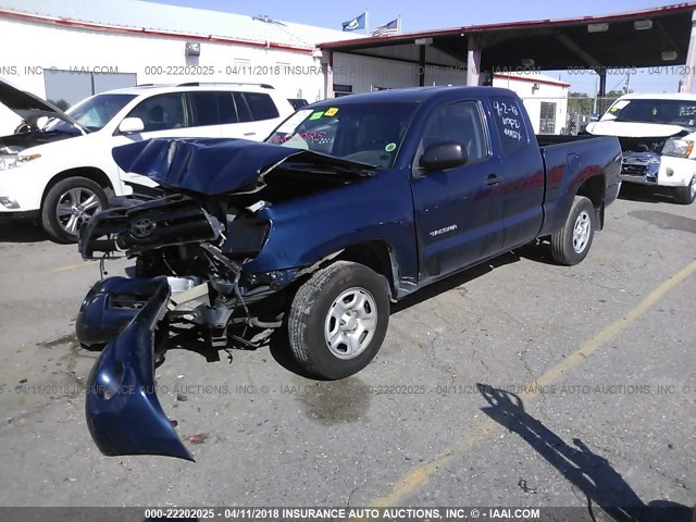 5TETX22NX8Z553649 - 2008 TOYOTA TACOMA ACCESS CAB BLUE photo 2