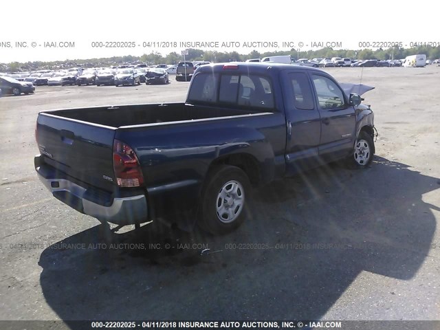 5TETX22NX8Z553649 - 2008 TOYOTA TACOMA ACCESS CAB Көк фото 4