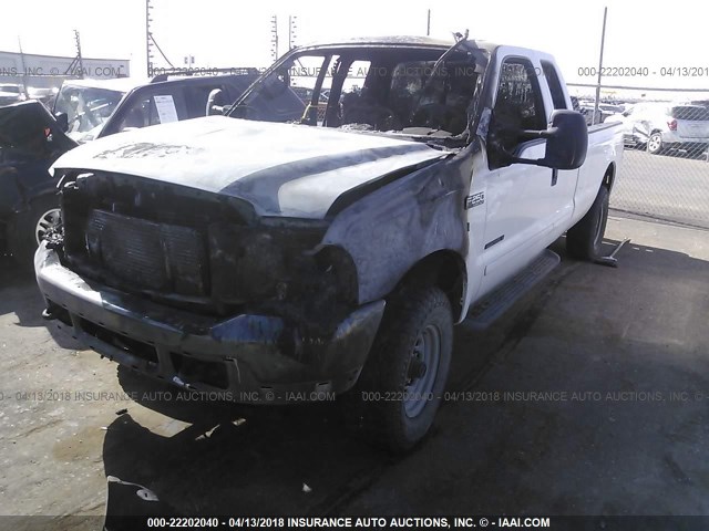 1FTNX21F72EB71091 - 2002 FORD F250 SUPER DUTY WHITE photo 2