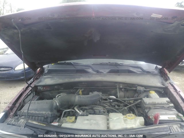 1D8GT58K38W219165 - 2008 DODGE NITRO SLT 勃艮第红 照片 10