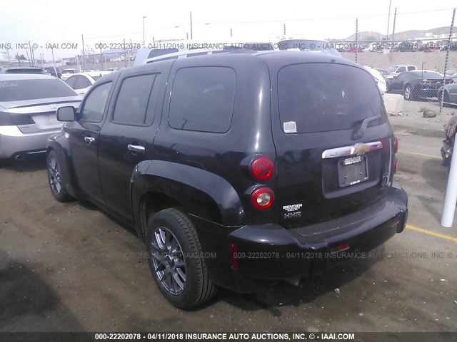 3GNDA23D07S591711 - 2007 CHEVROLET HHR LT BLACK photo 3