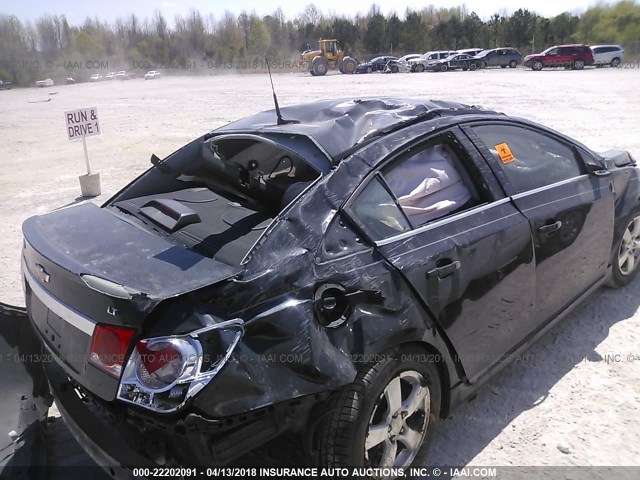 1G1PF5S93B7205630 - 2011 CHEVROLET CRUZE LT GRAY photo 6