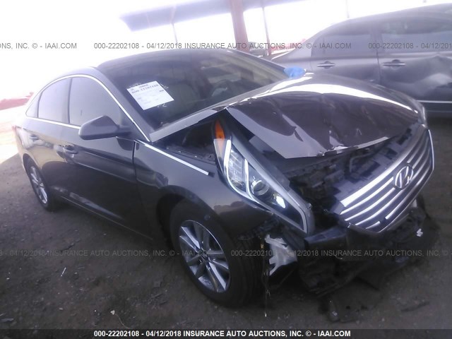 5NPE24AF9FH037750 - 2015 HYUNDAI SONATA SE BROWN photo 1