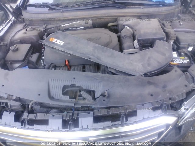 5NPE24AF9FH037750 - 2015 HYUNDAI SONATA SE BROWN photo 10