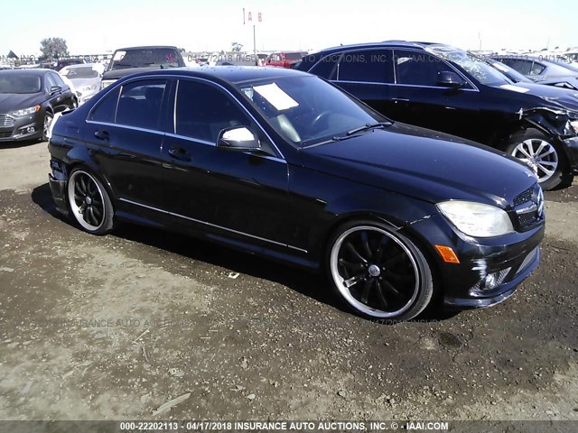 WDDGF56X29R060908 - 2009 MERCEDES-BENZ C 350 BLACK photo 1