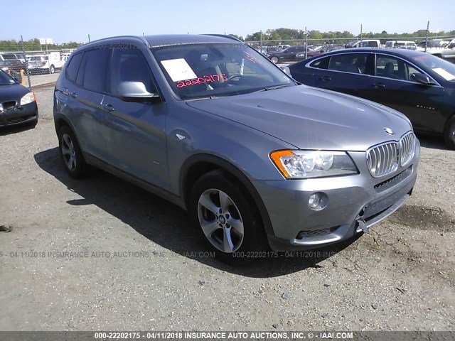 5UXWX5C57CL723761 - 2012 BMW X3 XDRIVE28I GRAY photo 1