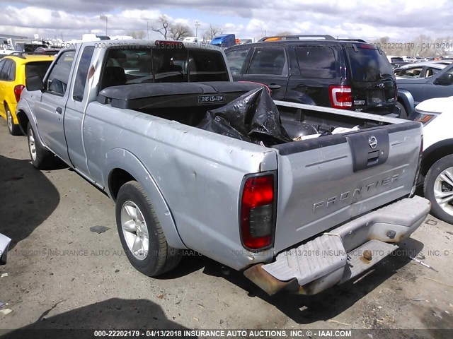 1N6DD26S91C397828 - 2001 NISSAN FRONTIER KING CAB XE SILVER photo 3