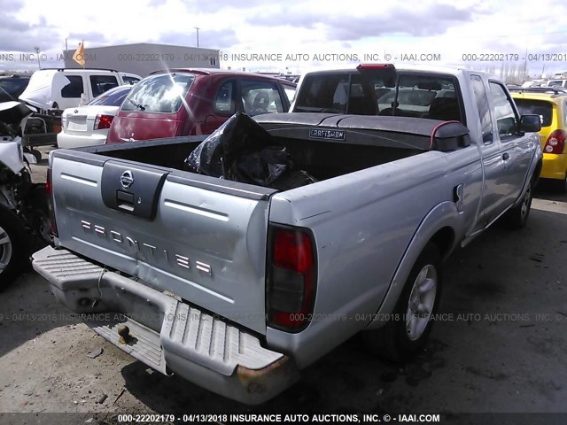 1N6DD26S91C397828 - 2001 NISSAN FRONTIER KING CAB XE SILVER photo 4