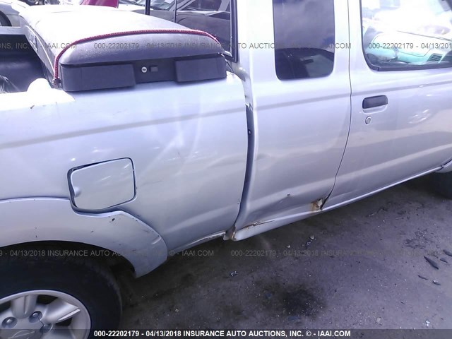 1N6DD26S91C397828 - 2001 NISSAN FRONTIER KING CAB XE SILVER photo 6