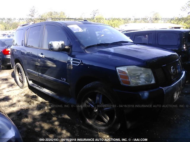 5N1AA08A26N737027 - 2006 NISSAN ARMADA SE/LE BLUE photo 1