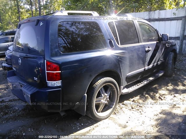 5N1AA08A26N737027 - 2006 NISSAN ARMADA SE/LE BLUE photo 4