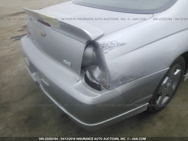 2G1WL15C979406734 - 2007 CHEVROLET MONTE CARLO SS SILVER photo 6