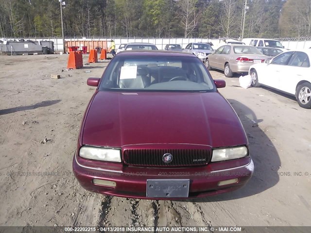 2G4WB52L8S1415658 - 1995 BUICK REGAL CUSTOM RED photo 6