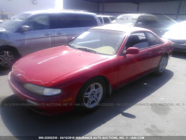 JN1AS44D6SW024504 - 1995 NISSAN 240SX SE RED photo 2