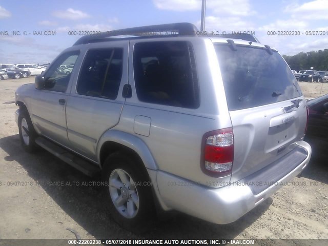 JN8DR09Y93W829333 - 2003 NISSAN PATHFINDER LE/SE SILVER photo 3