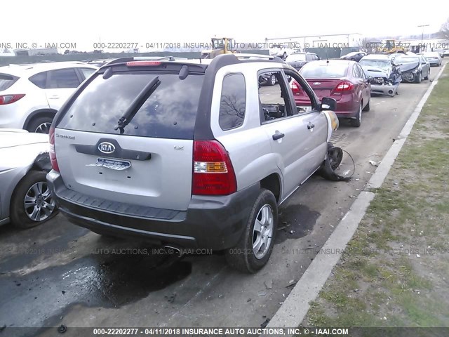 KNDJF724657048418 - 2005 KIA NEW SPORTAGE  GRAY photo 4