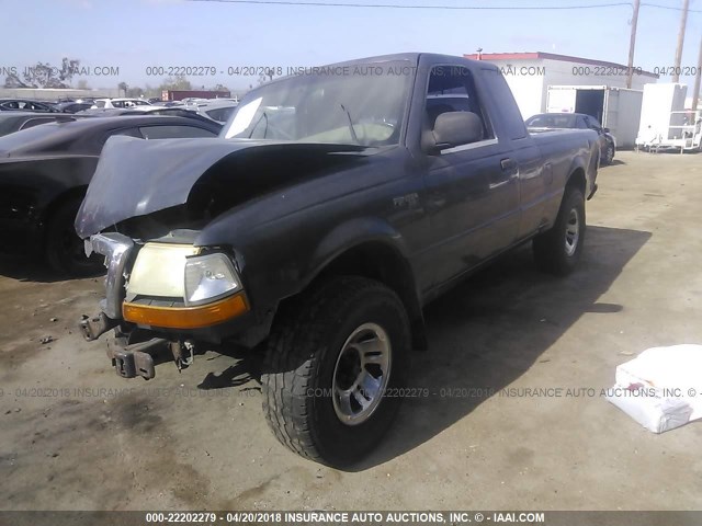 1FTYR14V2XPB98425 - 1999 FORD RANGER SUPER CAB PURPLE photo 2