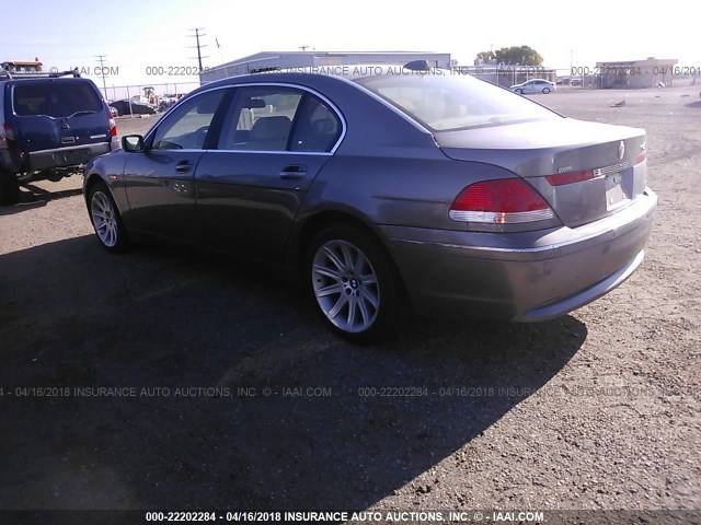 WBAGN63414DS48674 - 2004 BMW 745 LI SILVER photo 3