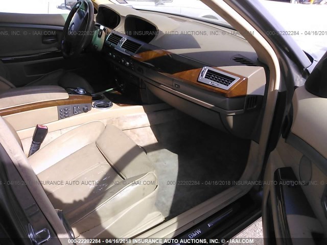 WBAGN63414DS48674 - 2004 BMW 745 LI SILVER photo 5