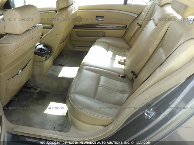 WBAGN63414DS48674 - 2004 BMW 745 LI SILVER photo 8