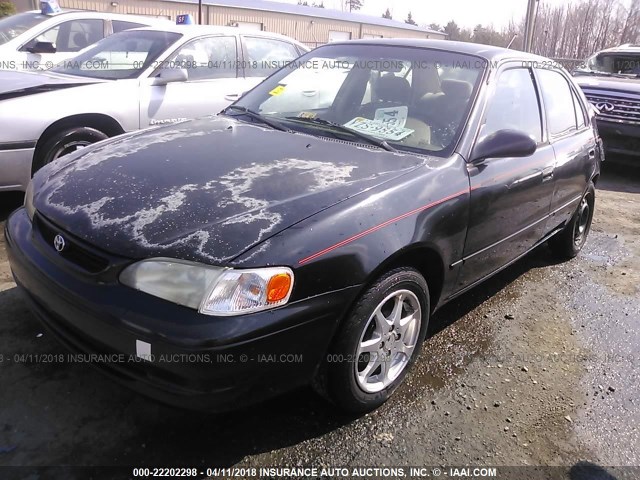 2T1BR12E8XC156297 - 1999 TOYOTA COROLLA VE/CE/LE BLACK photo 2