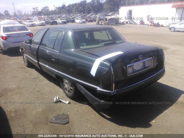 1G6KF52Y6SU209037 - 1995 CADILLAC DEVILLE CONCOURS GREEN photo 3