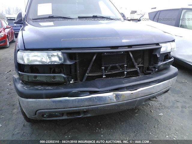 2GCEK19T121246131 - 2002 CHEVROLET SILVERADO K1500 BLUE photo 6