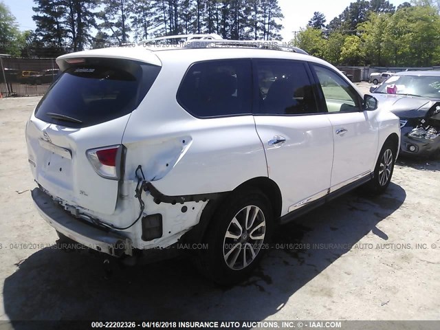 5N1AR2MN5DC658313 - 2013 NISSAN PATHFINDER S/SV/SL/PLATINUM 白色 照片 4