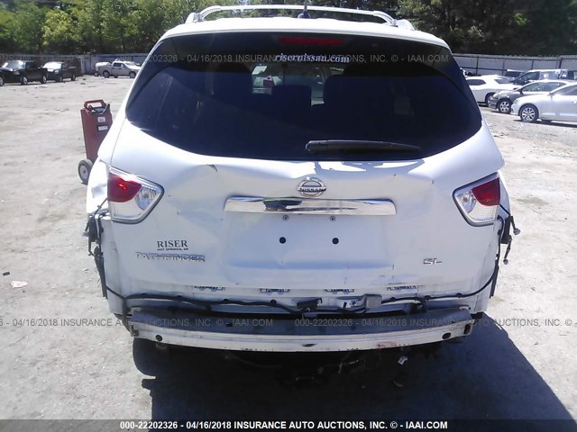 5N1AR2MN5DC658313 - 2013 NISSAN PATHFINDER S/SV/SL/PLATINUM 白色 照片 6