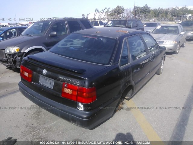 WVWEE83A8VB013889 - 1997 VOLKSWAGEN PASSAT GLX BLACK photo 4