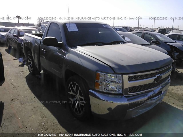 1GCNCPEXXDZ299252 - 2013 CHEVROLET SILVERADO C1500 GRAY photo 1