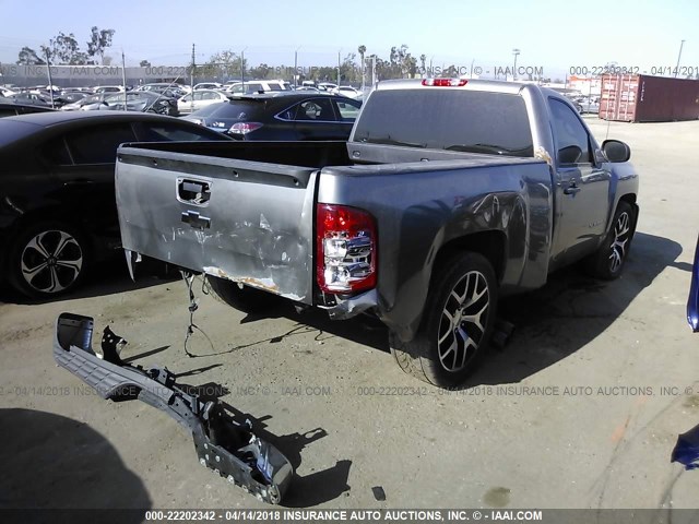 1GCNCPEXXDZ299252 - 2013 CHEVROLET SILVERADO C1500 GRAY photo 4