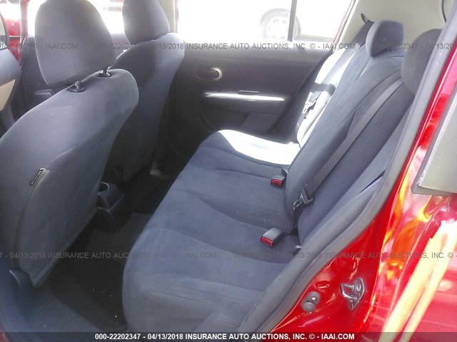 3N1BC13E49L378449 - 2009 NISSAN VERSA S/SL RED photo 8