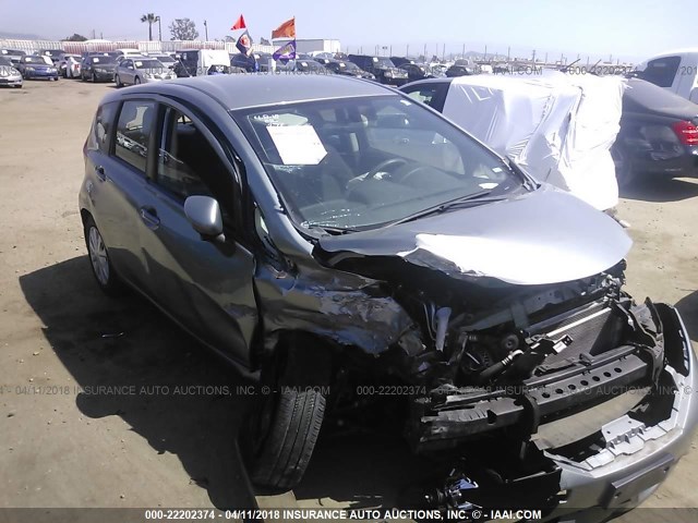 3N1CE2CP7FL439472 - 2015 NISSAN VERSA NOTE S/S PLUS/SV/SL/SR GRAY photo 1