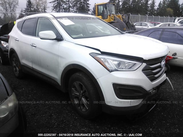 5XYZTDLB8FG294737 - 2015 HYUNDAI SANTA FE SPORT  WHITE photo 1