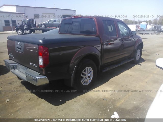 1N6AD0EV5GN788250 - 2016 NISSAN FRONTIER S/SV/SL/PRO-4X RED photo 4