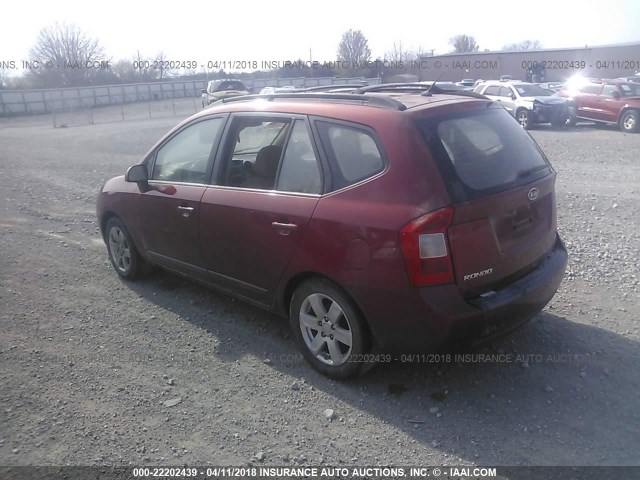 KNAFG526587190740 - 2008 KIA RONDO LX/EX MAROON photo 3