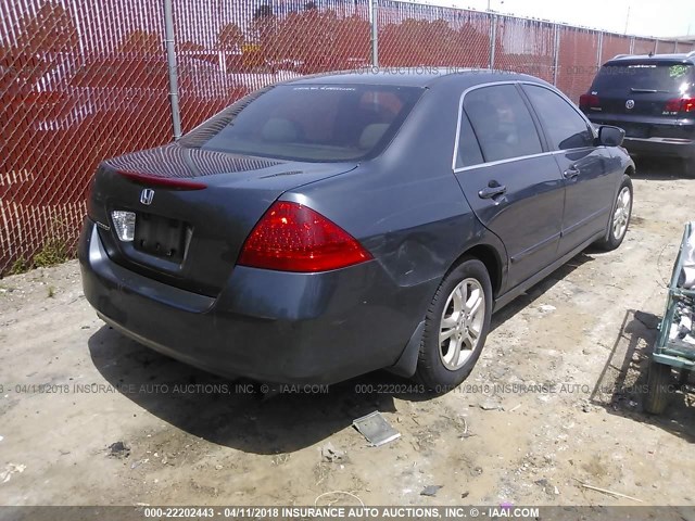 1HGCM56367A207112 - 2007 HONDA ACCORD SE GRAY photo 4