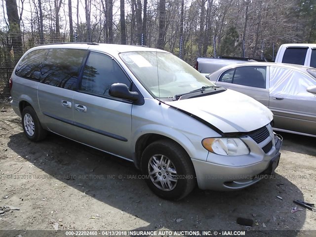 2D4GP44343R260100 - 2003 DODGE GRAND CARAVAN SPORT SILVER photo 1