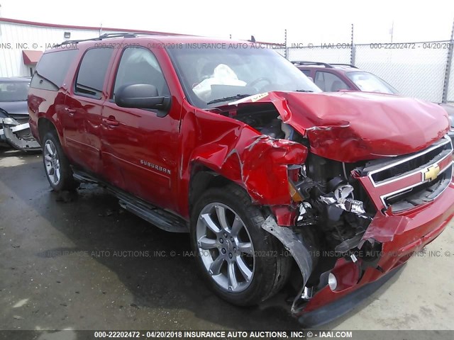 1GNSKJE74DR201360 - 2013 CHEVROLET SUBURBAN K1500 LT RED photo 6