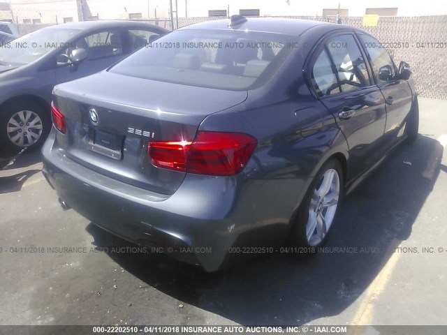 WBA8E9C53GK643955 - 2016 BMW 328 I SULEV GRAY photo 4