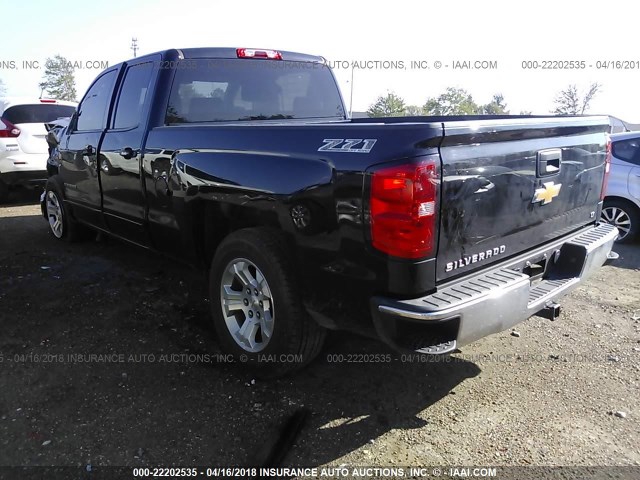 1GCVKREC2FZ339449 - 2015 CHEVROLET SILVERADO K1500 LT BLACK photo 3