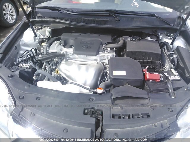 4T4BF1FK5GR534783 - 2016 TOYOTA CAMRY LE/XLE/SE/XSE SILVER photo 10