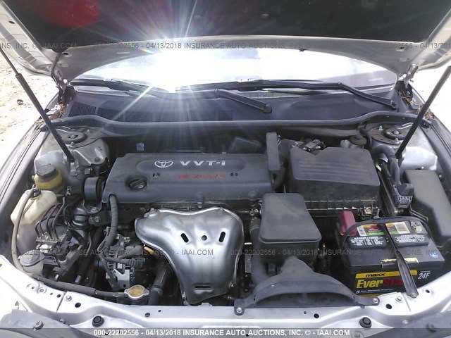 4T1BE46K29U392023 - 2009 TOYOTA CAMRY SE/LE/XLE SILVER photo 10